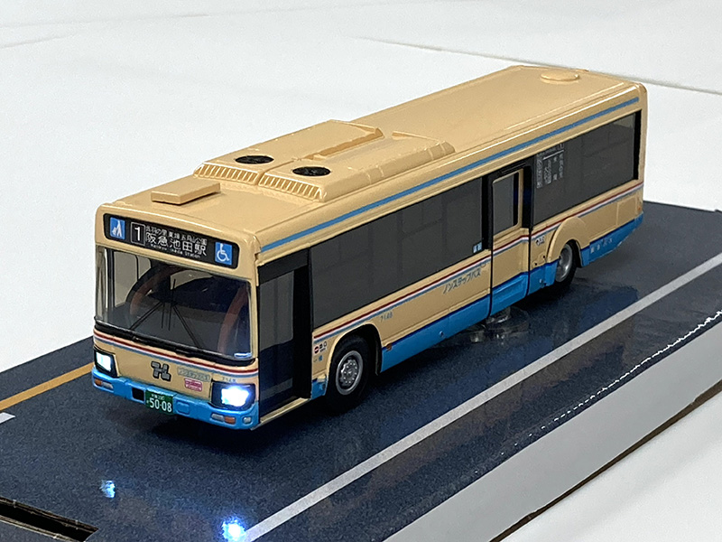 阪急バス 1/80スケール ラジコン 京商ポケットランナー いすゞエルガ