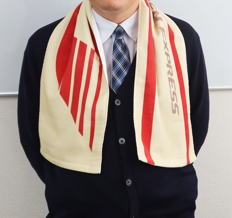 長電バス　マフラータオル