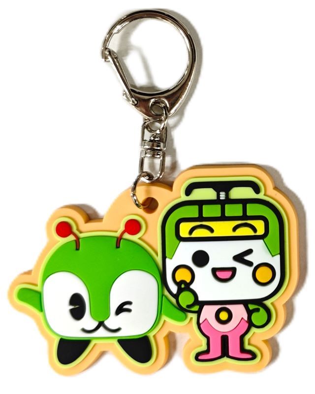 みんくる&とあらん なかよしラバーキーホルダー ウィンク
